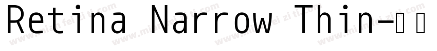 Retina Narrow Thin字体转换